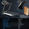 1.75HP Folding Treadmill with Bluetooth Speakers Dimensions