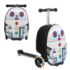 2-In-1 Kids Folding Scooter with Suitcase & LED Wheels