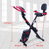 2-in-1 Folding Upright & Recumbent Magnetic Exercise Bike Dimensions