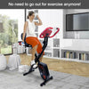 Home Premium Exercise Bike with Dumbbell Rack and Resistance Bands for Full Body Workout