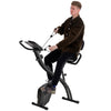 Upright Exercise Bike with Built-In Resistance Bands