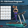 Home Treadmill with Preset Programmes and Incline Feature