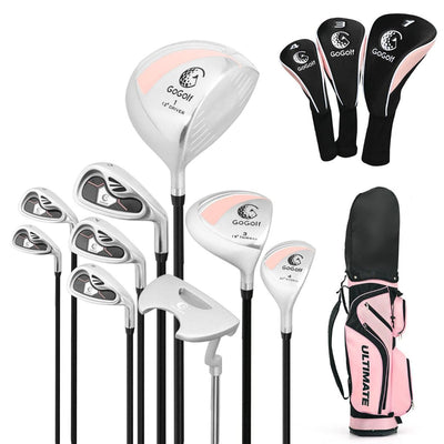 9 Piece Golf Club Set with Club Protectors and Carry Bag