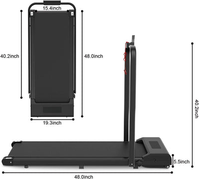 Adjustable Under Desk Folding Treadmill Dimensions