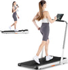 Adjustable 3.0HP Under Desk Folding Treadmill White