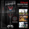 12-Level Adjustable Height Basketball System with Wheels