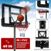 Weather Resistant Basketball Net with Shockproof Backboard