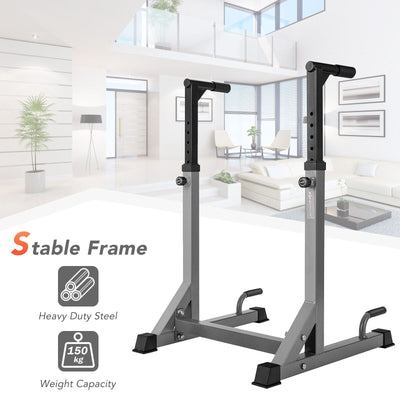 Adjustable Workout Station with Heavy Duty Steel Frame