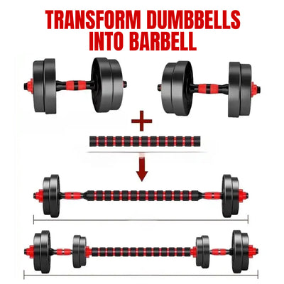 Transform Dumbbell Set into Barbell