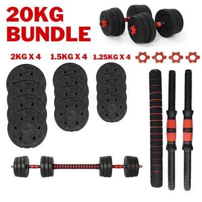 20kg Adjustable Free Weight Set