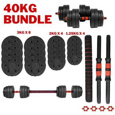 40kg Adjustable Free Weight Set