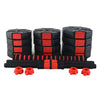 Adjustable Free Weights Set with Multiple Weight Options