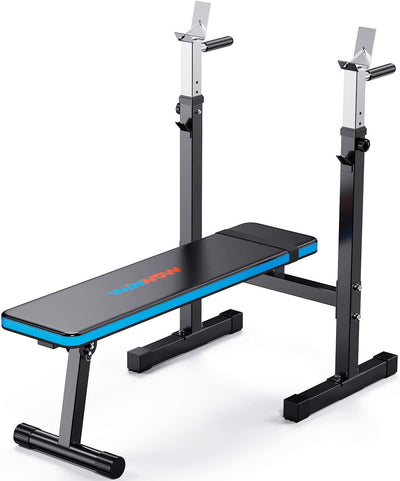 Adjustable Folding Weight Lifting Bench with Dip Station