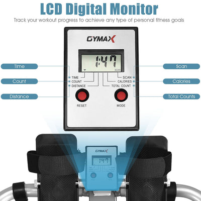 Hydraulic Rowing Machine with LCD Display for Workout Metrics