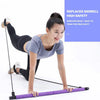 Pilates Barbell with Pair of Resistance Bands for Kick Backs, Squats and Diverse Training Application