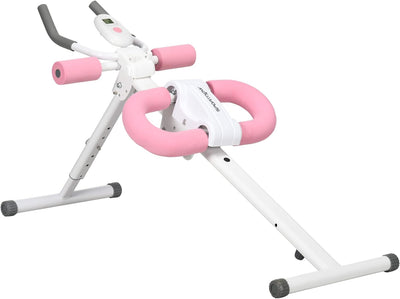 Adjustable Pink Ab Trainer Machine with LCD Monitor