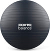 Anti-Burst Exercise Ball in 55cm, 65cm, 75cm and 85cm with Pump Black