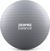 Anti-Burst Exercise Ball in 55cm, 65cm, 75cm and 85cm with Pump Grey