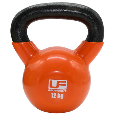 Coloured Cast Iron Kettlebell 12kg - Orange