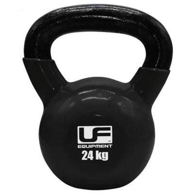 Coloured Cast Iron Kettlebell 24kg - Black