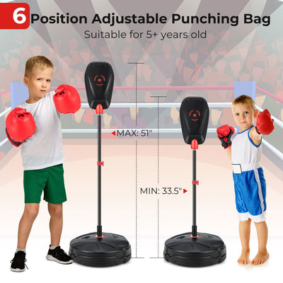 Adjustable Kids Punch Bag Stand for Years 5+