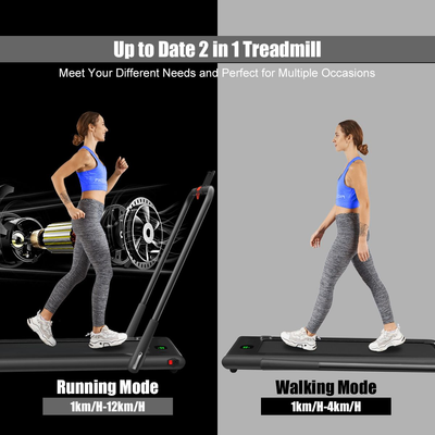 2 in 1 Treadmill with Walking and Running Modes