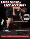 Folding Exercise Free Weights Bench for Space Saving & Easy Assembly