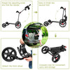 Foldable and Portable Golf Bag Trolley with Detachable Front Wheel