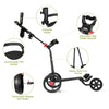 Heavy Duty Golf bag Cart Trolley with Umbrella Holder