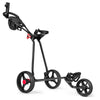 Folding 3-Wheel Golf Bag Push Cart Trolley