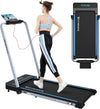 Folding Home Treadmill with Bluetooth Speaker & LED Display