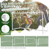 Football Practice Goal Posts & Netting with Quick-Snap Locking Assembly