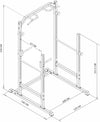 GYM MASTER Half Rack Power Cage Dimensions