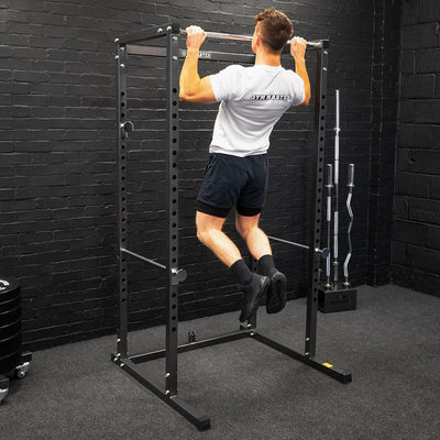 GYM MASTER Power Cage Weight Lifting Rack with Pull Up Bars