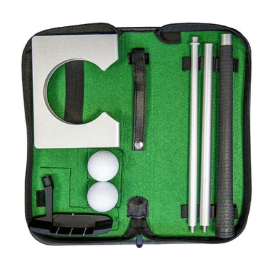 Golf Putting Set with Collapsable Clubs, Balls and Accessories