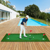 Outdoor Golf Putting Green Mat with Three Practice Holes -10 x 3.3ft