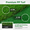 Golf Practice Mat with Premium PP Turf & Anti-Skid Rubber Base