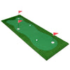 Golf Putting Practice Green with Flags, Holes and Textured Artificial Grass