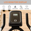 Exercise Bike with Pulse Sensors and LCD Display for Workout Metrics