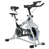 HOMCOM Exercise Bike with 15kg Flywheel & LCD Monitor