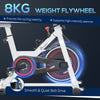 8kg Flywheel Exercise Bike for Smooth & Quiet Belt Drive 