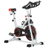 HOMCOM Red & White Exercise Bike with 8kg Flywheel