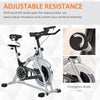 Upright Exercise Bike with Adjustable Resistance Flywheel