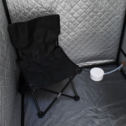 Highly Portable Home Sauna Pod with Folding Chair and 3.0L Steamer for Home Therapy