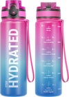 Hydro Sports Motivational Leak-Proof Water Bottle with Measurements & Timings in  Aurora Borealis - 500ml