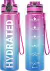 Hydro Sports Motivational Leak-Proof Water Bottle with Measurements & Timings in  Aurora Borealis - 750ml