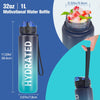 Hydro Sports Motivational Leak-Proof Water Bottle with Measurements & Timings