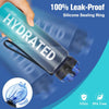 100% Leak-Proof BPA-Free Environmentally-Friendly Sports Water Bottle with Measurements