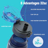 Fitness Sports Exercise Gym Bottle in Sizes 500ml - 750ml - 1000ml 