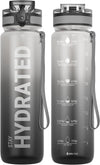 Hydro Sports Motivational Leak-Proof Water Bottle with Measurements & Timings in Tai Chi - 1000ml